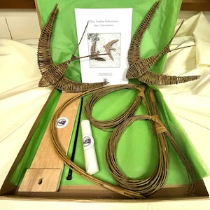 Beginners Willow Weaving - Willow Swallow Craft Kit- make 2 swallows