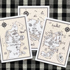 Fantasy Map Postcards - "Danmórk" Postcard Set