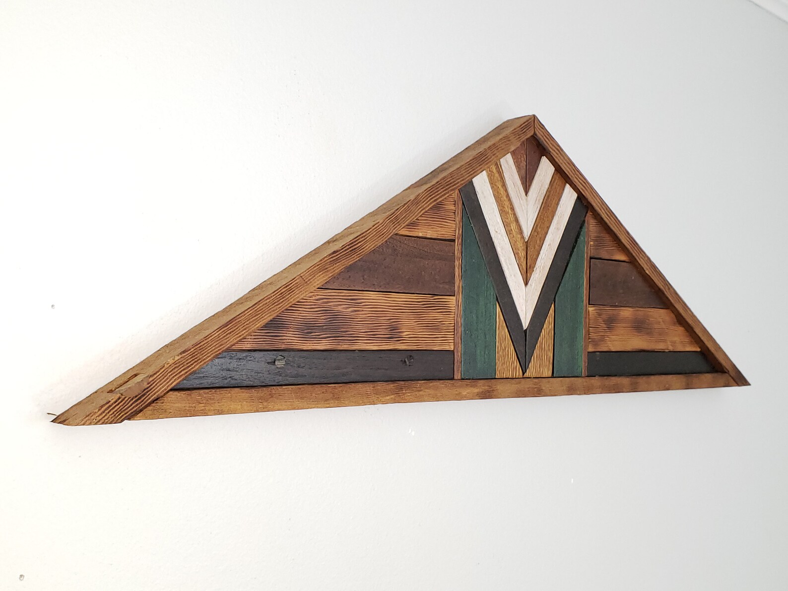 Reclaimed Wood Geometric Wall Art Etsy