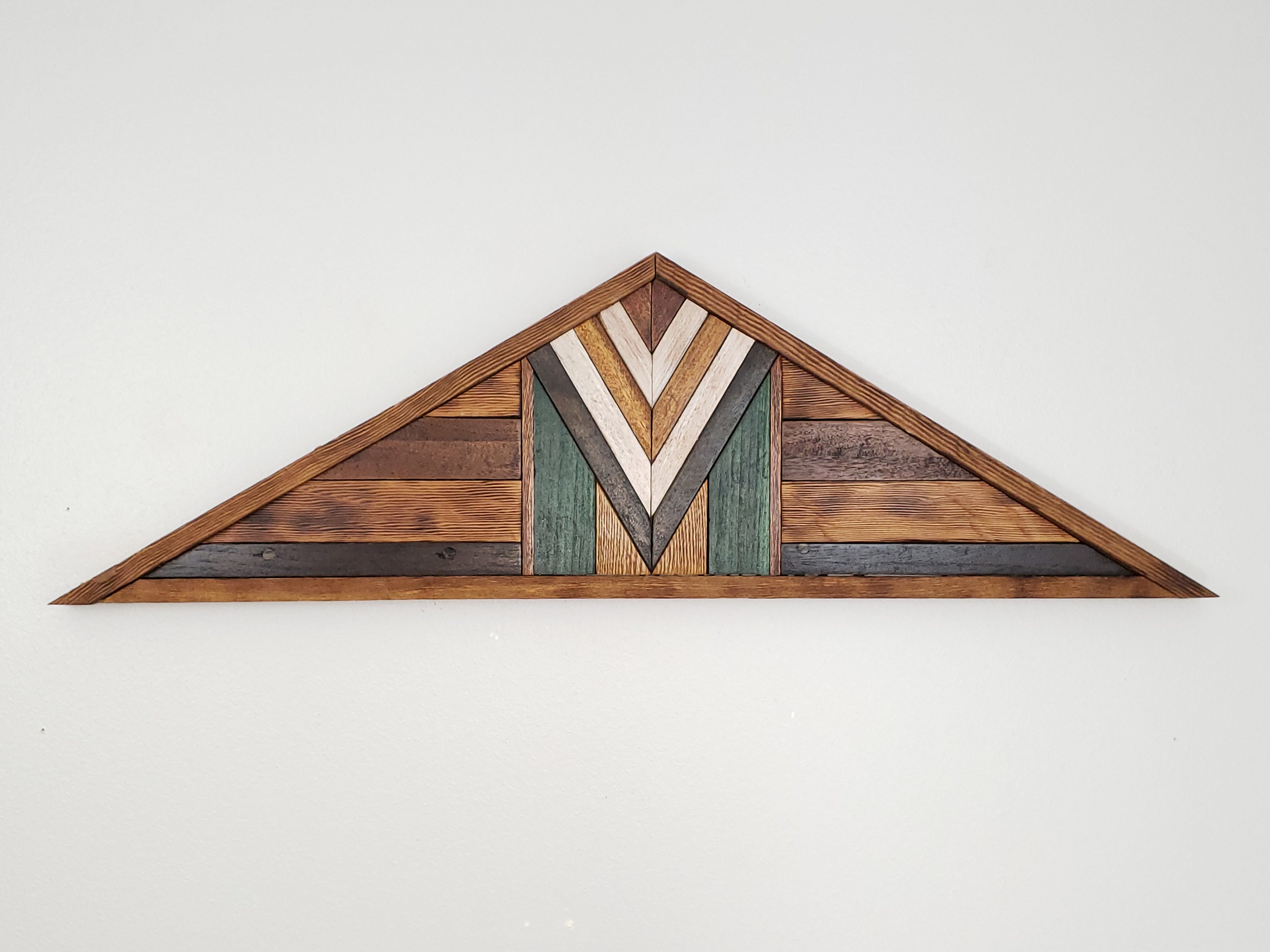 Reclaimed Wood Geometric Wall Art Etsy