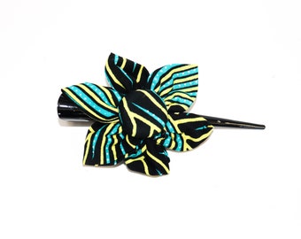 African Flower Hair Clips
