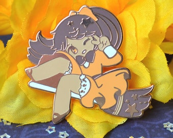 Enchanting Trick Witch Enamel Pin