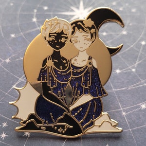 Gemini Zodiac Boy Enamel Pin