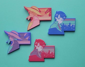 Future Funk Soft Enamel Pins - Nostalgic for Summer