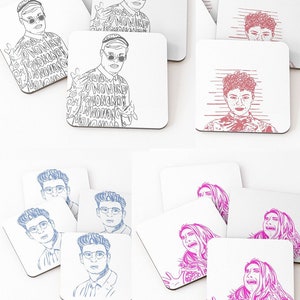 Search Party Collection - HBO Search Party Coasters (Set of 4) - Dory, Drew, Elliot, and Portia