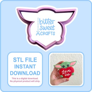 The Child Holding a Heart Cookie Cutter STL file