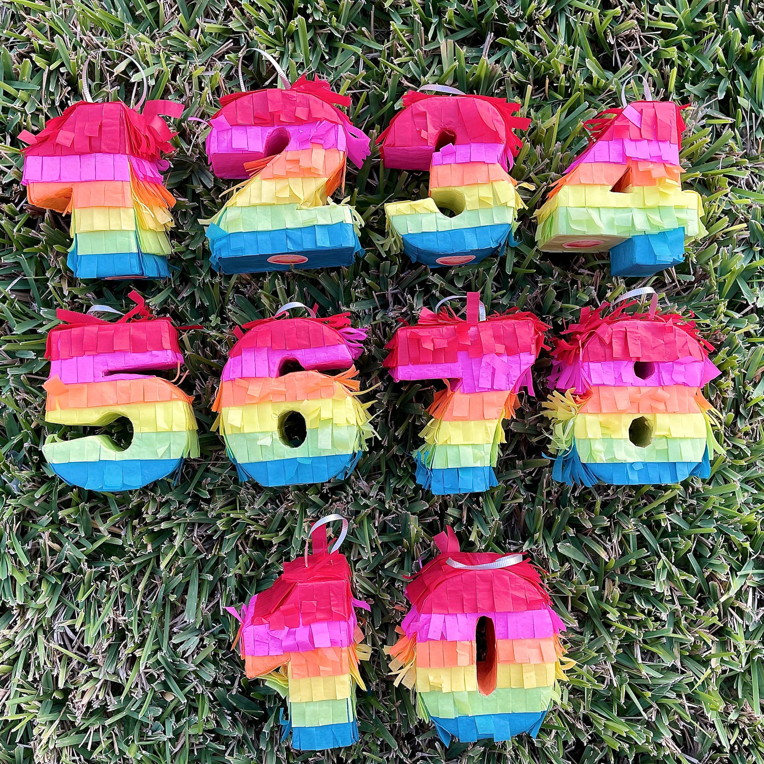 Colorful Number 5 Pinata