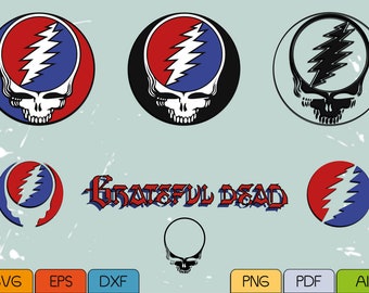 Grateful dead skull | Etsy