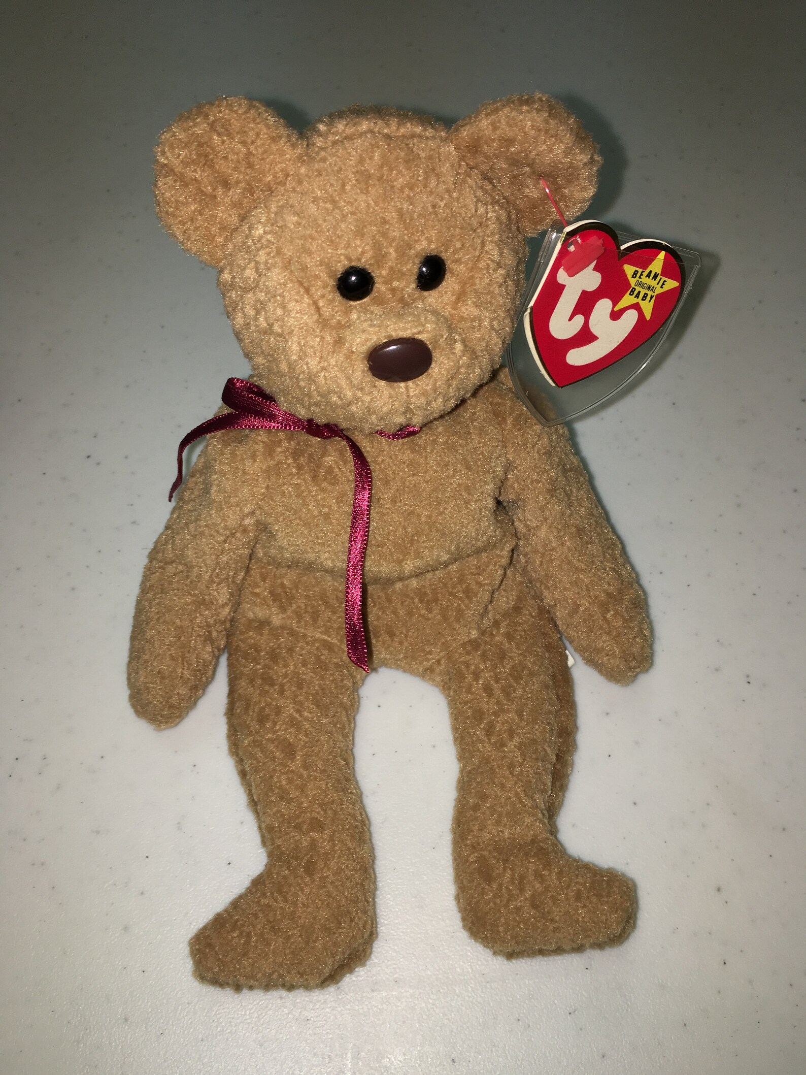 EXTREMELY RARE Ty Beanie Baby 'Curly' Retired Bear Etsy