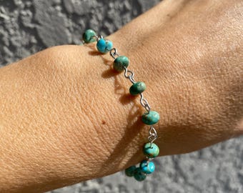 Turquoise and Silver Bracelet