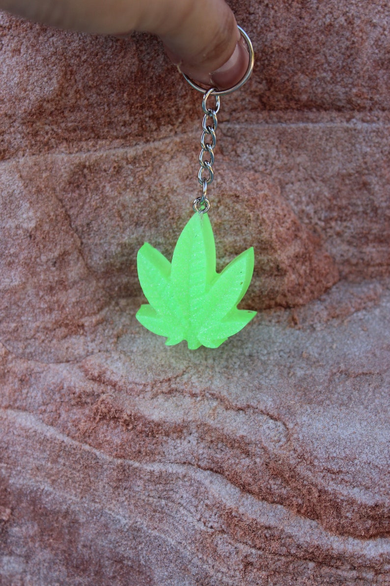 Cannabis Themed Keychain Weed Hemp Enthusiast Gift Etsy