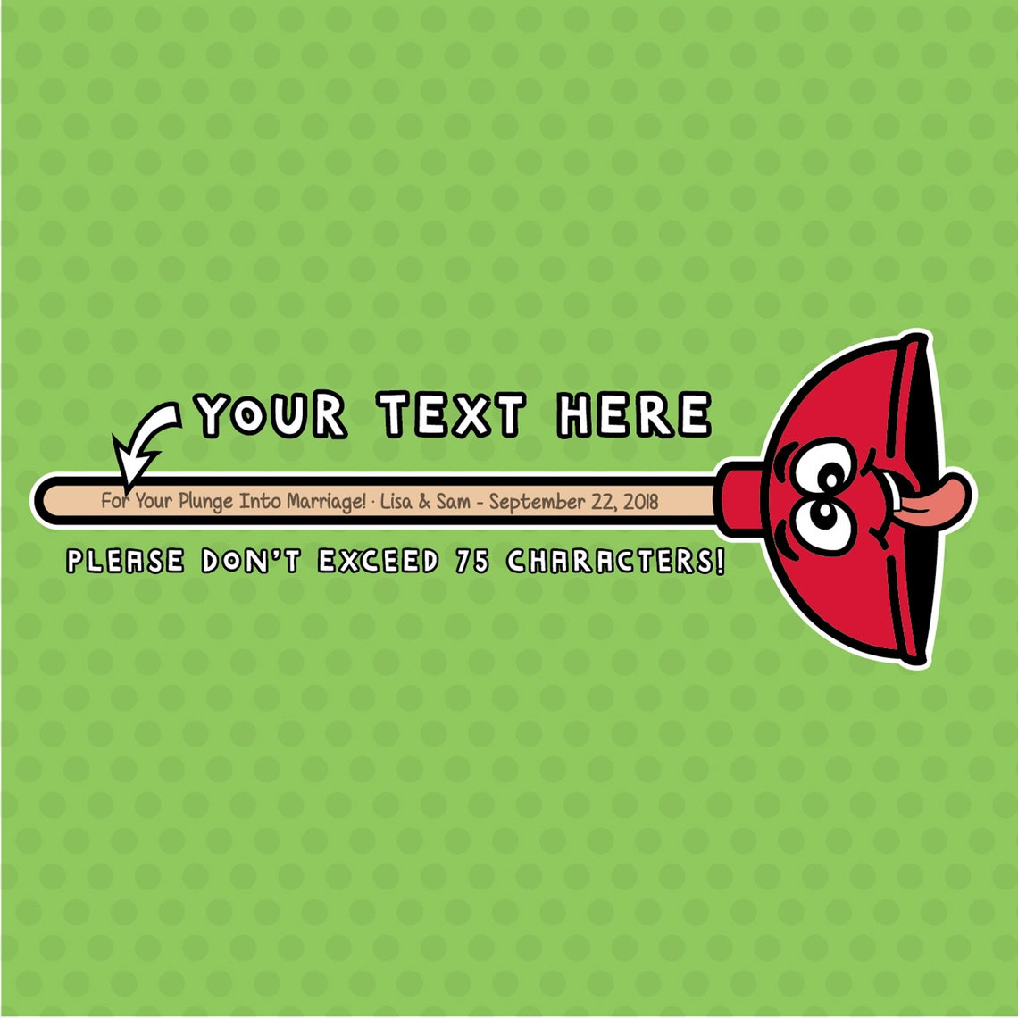 Funny Personalized Custom Toilet Plunger for Any Occasion Etsy