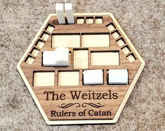 Personalized Wood Game Piece Holders