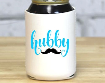 Skinny & Standard Neoprene Can Coolers - "Hubby"