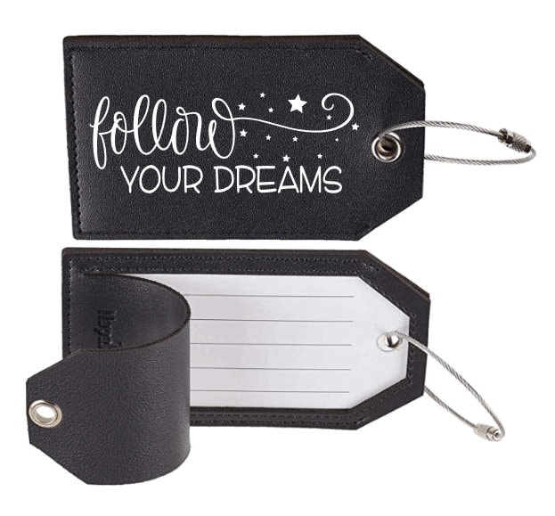 Luggage Tag With Privacy Cover follow Your Etsy UK