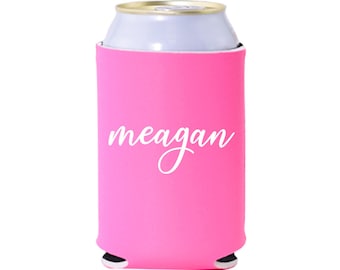 Skinny & Standard Neoprene Can Coolers - Personalized Name