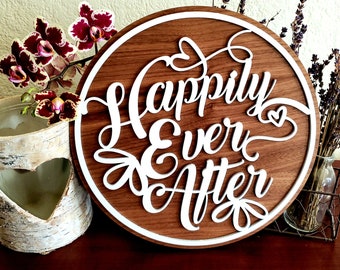 SVG Digital Download - Laser File - Happily Ever After