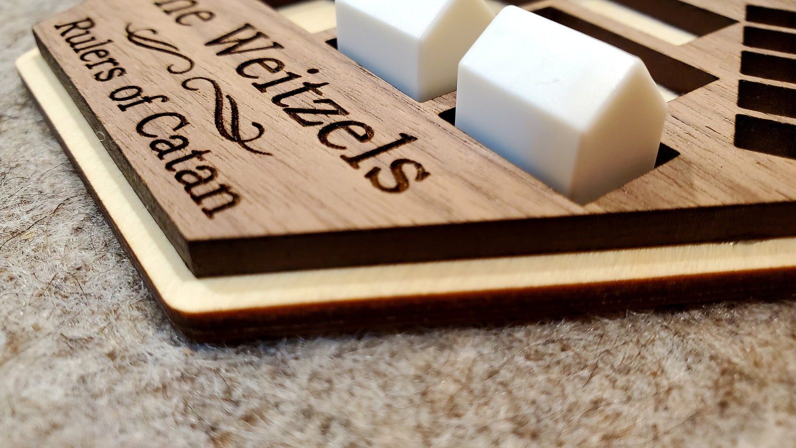 Personalized Wood Game Piece Holders Etsy