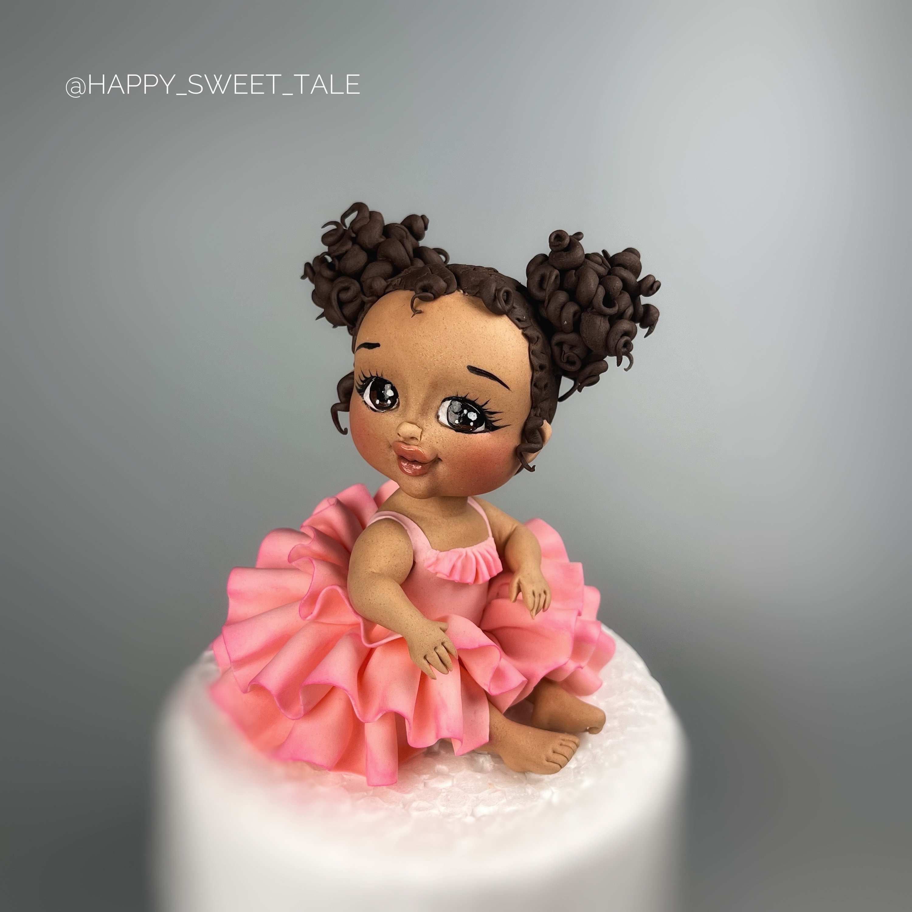 Muneca de fondant Muneca para tarta Adorno para tarta de fondant para primer cumpleanos Regalo para nina Adornos para tarta Figura para tarta Tarta para baby shower de nina Etsy Espana