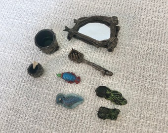 Shrek 2001 McFarlane Toys Shrek’s Shower Accessories Toothpaste Brush Mirror