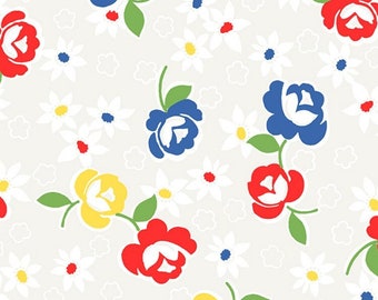 SUGARCUBE, ROSES, Feed Sack Print, By Whistler Studios, Windham Fabrics, 100% Cotton Quilting Fabric, # 52734-4