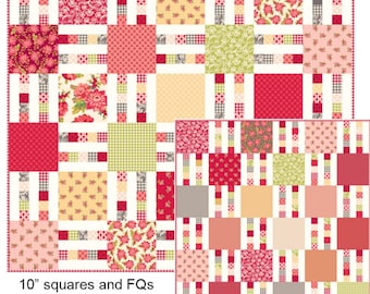 PICKET FENCE Quilt Pattern (7 Sizes) By Myra Barnes Busy Hands Quilts, Fat Quarter and  Layer Cake Friendly