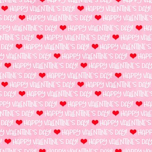Gnomie Love, PINK WORDS, Hugs Kisses XO, Valentines Fabric By Shelly Comiskey, Henry Glass, 100% Cotton, 9784-22