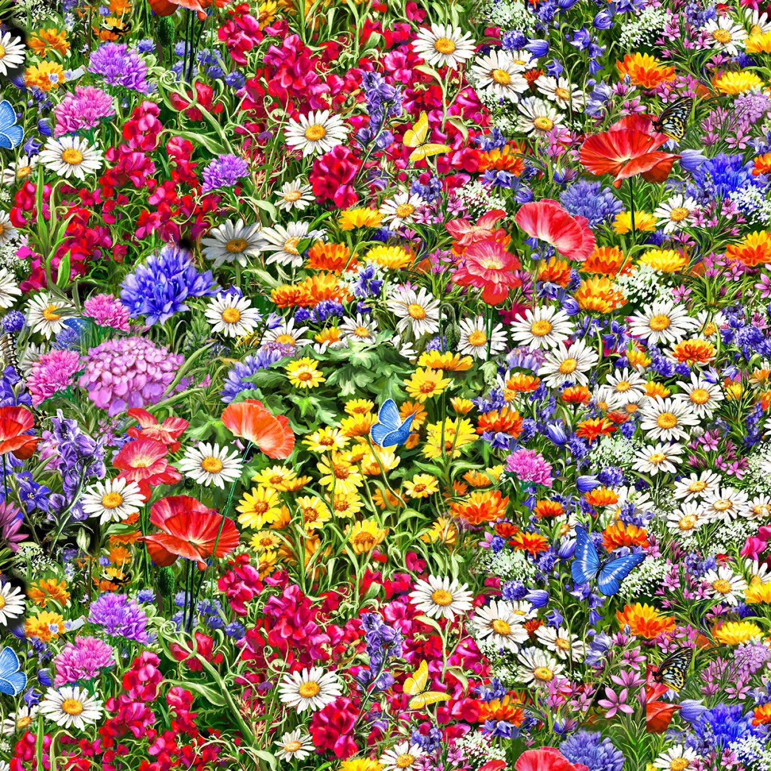 SWEET SUMMER Florals Dona Gelsinger Timeless Treasures 100% | Etsy