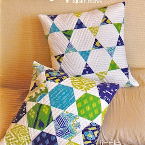 Hexagon Pillow Pattern CANDY DISH Quilted Pillow Pattern, Throw Pillow, Jaybird Quilts, JBQ-125