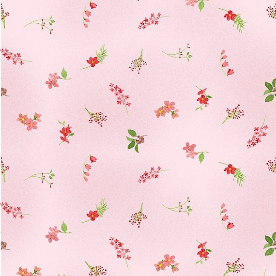 Flower Shop Ditsy Floral in Pink Flower Shop Ditsy Floral in Pink