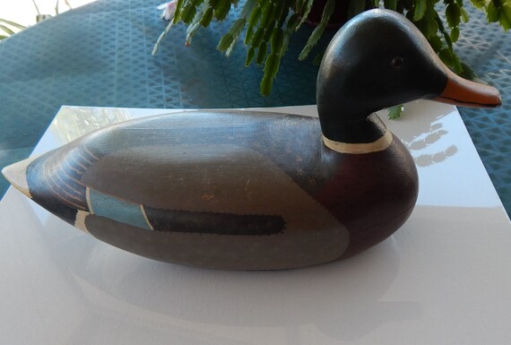 Wooden Duck Decoy Etsy