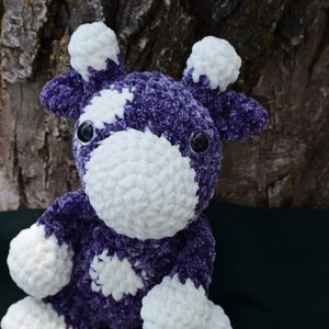 Giraffe in Purple and White
