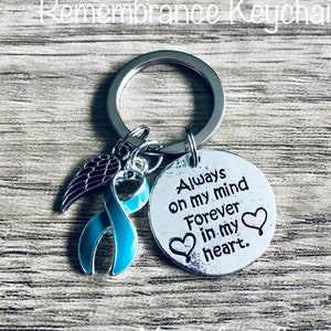 Ovarian Cancer Remembrance Keychain