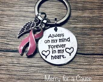 Breast Cancer Remembrance Keychain