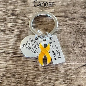 Go Gold for Childhood Cancer Strength Keychain
