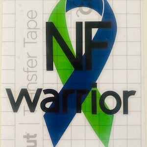 NF a Warrior Vinyl Decal for car, window, mirror, laptop, etc
