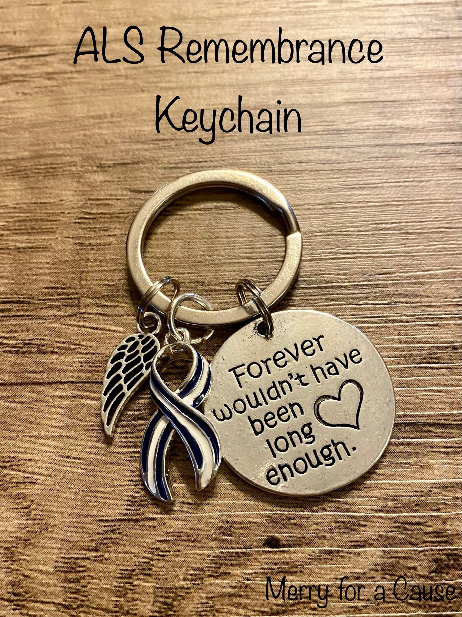 ALS Forever Remembrance Keychain - Etsy
