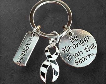 Rare Disease / Carcinoid Cancer Awareness Warrior Keychain