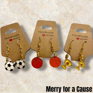 Pendientes colgantes deportivos