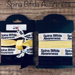 Spina Bifida Awareness Hair Ties
