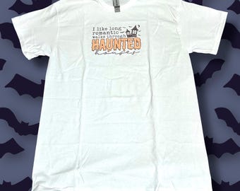 Tshirt Longues promenades romantiques dans les maisons hantées