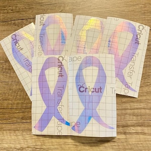 Iridescent Awareness Ribbon Vinyl Decal