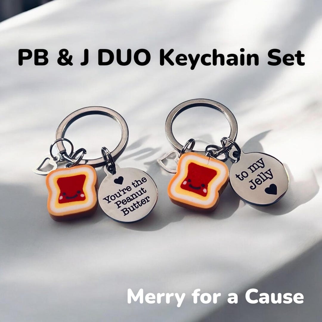 Pjo Keychains PB&J Duo Keychain Set - Etsy