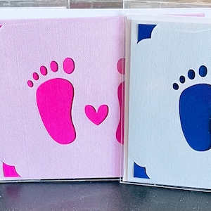 Nuevas tarjetas de felicitación hechas a mano para bebés