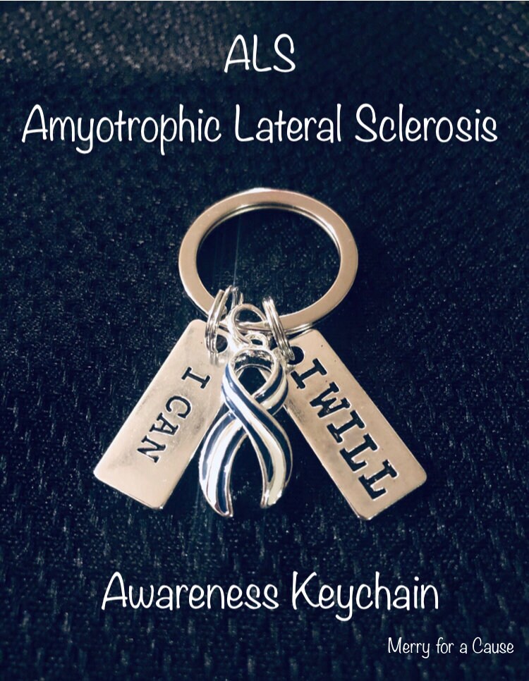 ALS (amyotrophic Lateral Sclerosis) Awareness Keychain - Etsy