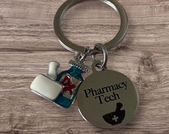 Pharmacy Tech Keychain