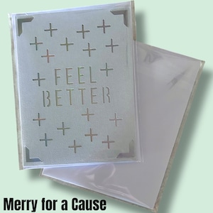 Feel Better handmade greeting card