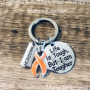 Leukemia/Kidney Cancer Awareness Warrior Keychain