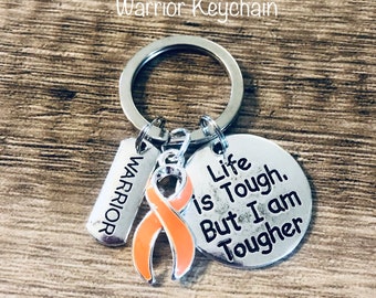 Leukemia/Kidney Cancer Awareness Warrior Keychain