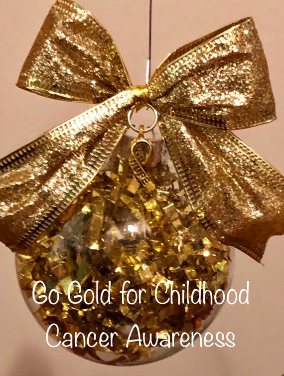 Childhood Cancer Awareness Ribbon Ornament